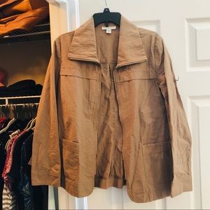Coldwater Creek Tan Lightweight Jacket EUC
